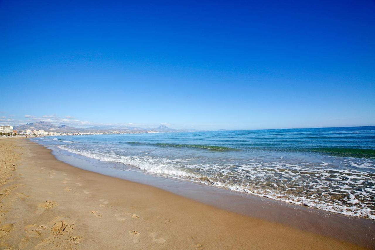 San Juan Beach Apartment With Ac And Views Alicante Eksteriør billede